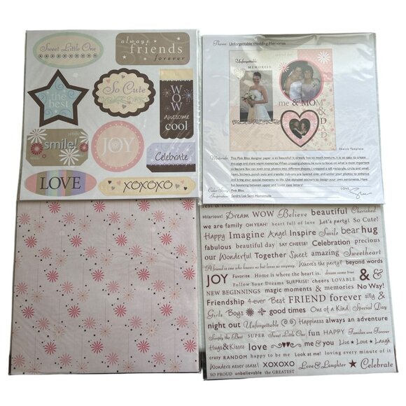 Sandra Lee Semi-Homemade Scrapbook Kit W/ Album & Accessories *READ - Picture 8 of 13
